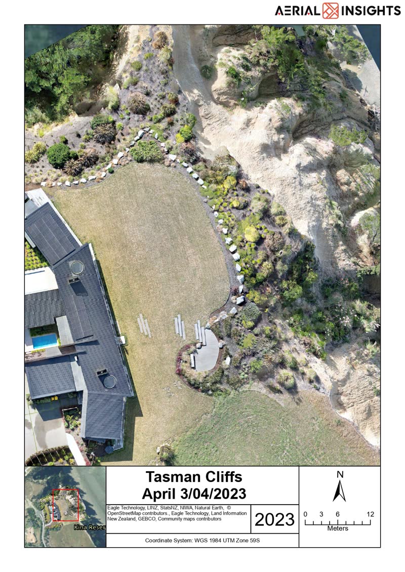 Tasman Cliffs contour sheet 1